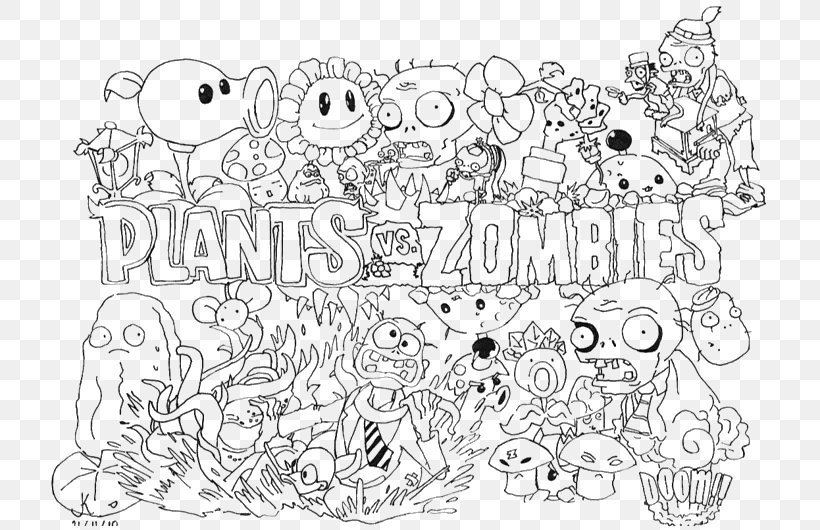 Plants Vs. Zombies 2: It's About Time Plants Vs. Zombies: Garden Warfare 2 Coloring Book, PNG, 720x530px, Watercolor, Cartoon, Flower, Frame, Heart Download Free
