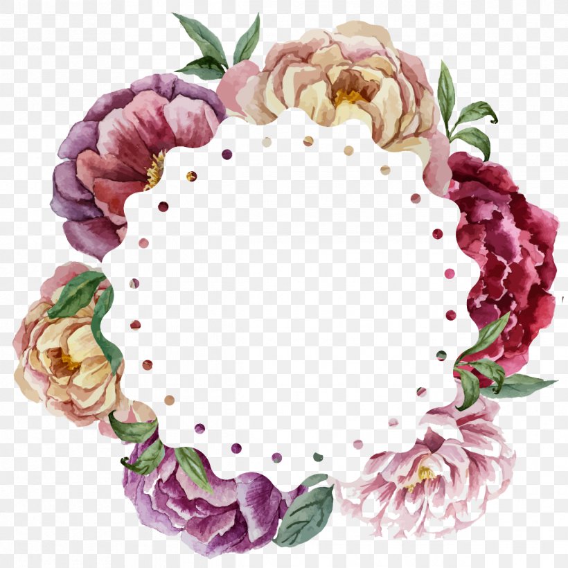 Watercolor Painting Flower Wreath Wedding, PNG, 1191x1191px, Watercolor Painting, Art, Dishware, Floral Design, Floristry Download Free