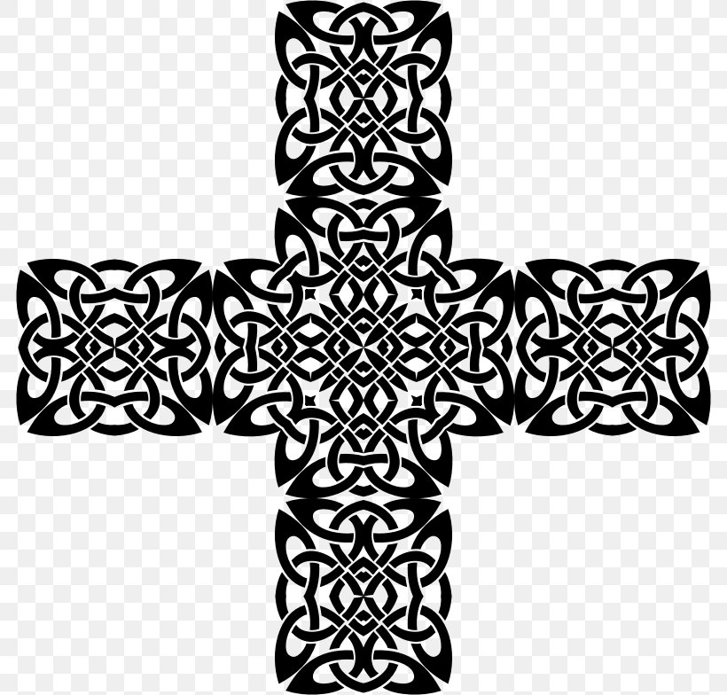 Celtic Cross Christian Cross Celtic Knot Celts Clip Art, PNG, 784x784px, Celtic Cross, Black, Black And White, Celtic Knot, Celts Download Free