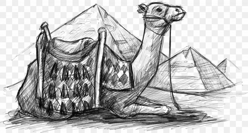 Egypt, PNG, 3116x1675px, Egyptian Pyramids, Art, Artwork, Black And White, Camel Download Free
