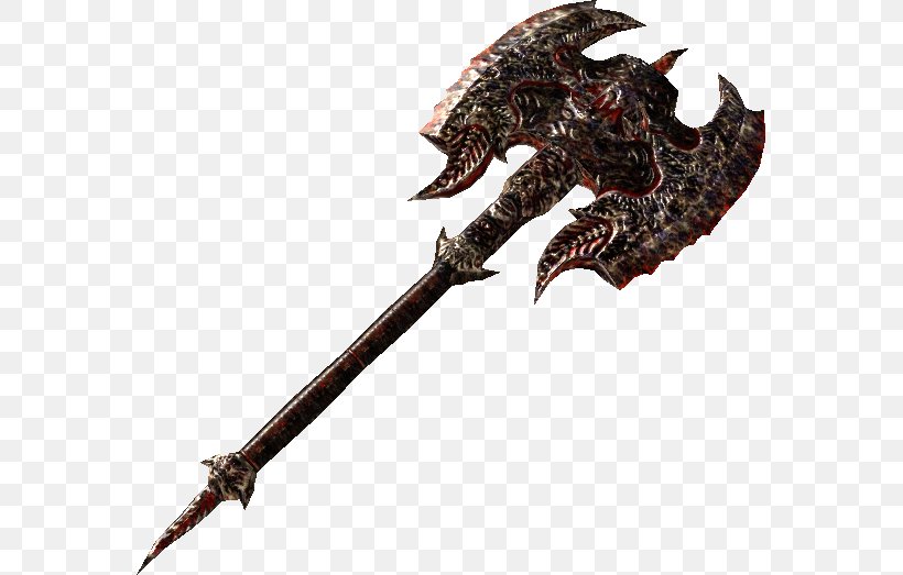 Oblivion The Elder Scrolls V: Skyrim The Elder Scrolls III: Morrowind The Elder Scrolls Online Battle Axe, PNG, 571x523px, Oblivion, Axe, Battle Axe, Claw, Cold Weapon Download Free