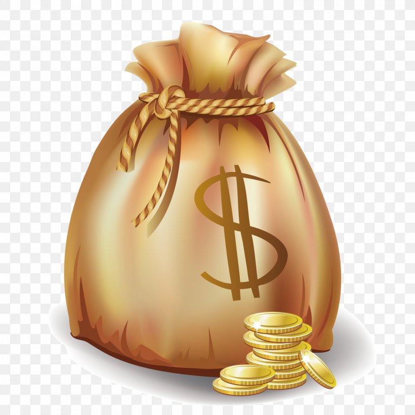 Bag Stock Illustration, PNG, 1500x1500px, Bag, Cartoon, Commodity, Gold, Gold Coin Download Free
