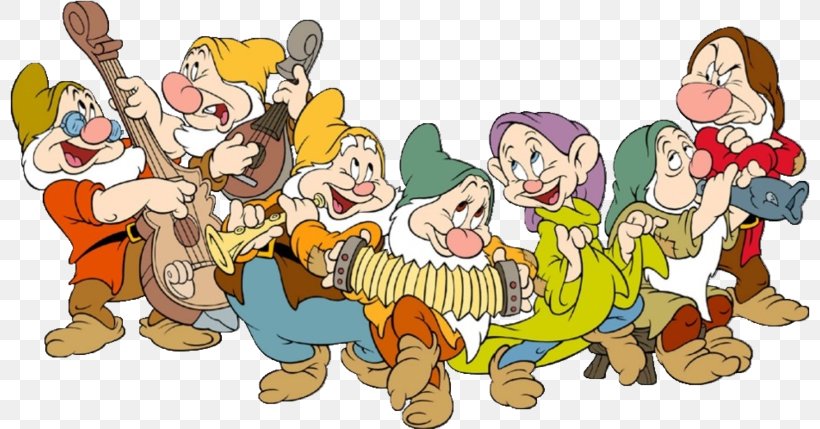 Seven Dwarfs Evil Queen Snow White Dopey, PNG, 800x429px, Seven Dwarfs, Art, Bashful, Cartoon, Dopey Download Free