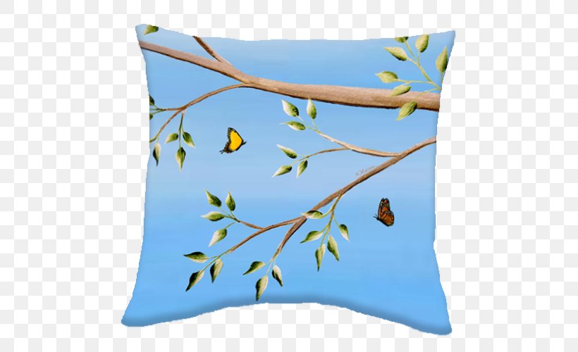 Throw Pillows Cushion Blanket Canvas, PNG, 500x500px, Throw Pillows, Blanket, Blue, Branch, Canvas Download Free