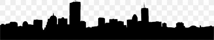 City Skyline Silhouette, PNG, 2334x438px, Personal Web Page, Black, Blackandwhite, Boston, City Download Free