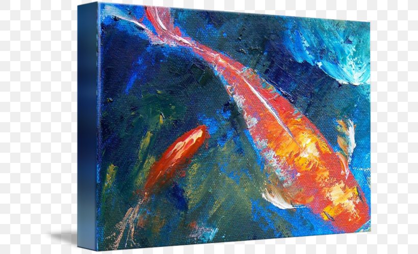 Koi Goldfish Feeder Fish Gallery Wrap, PNG, 650x499px, Koi, Art, Beauty, Boy, Canvas Download Free