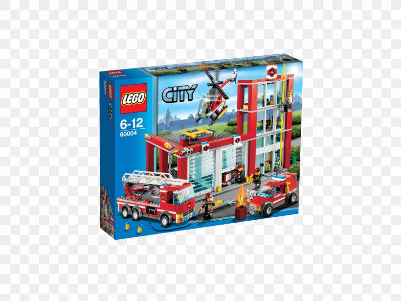 Amazon.com Lego City LEGO 60004 City Fire Station, PNG, 2400x1800px, Amazoncom, Fire Station, Fireboat, Firefighter, Lego Download Free