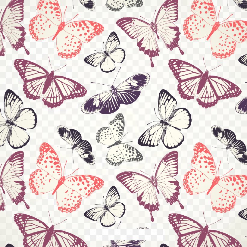 Butterfly Pattern, PNG, 3333x3333px, Butterfly, Drawing, Insect, Invertebrate, Moths And Butterflies Download Free