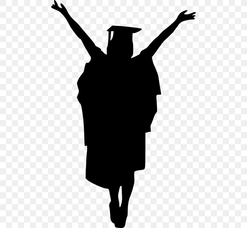 Graduation Ceremony Square Academic Cap Silhouette, PNG, 480x759px, Graduation Ceremony, Academic Dress, Black And White, Fictional Character, Graduate University Download Free