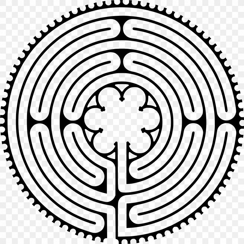Labyrinth Walking Meditation Chartres Prayer, PNG, 2400x2400px, Labyrinth, Area, Black And White, Centering Prayer, Chartres Download Free