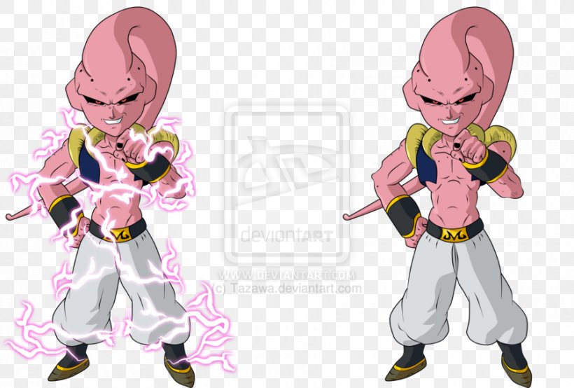 Majin Buu Gotenks Vegeta Gohan Goku, PNG, 900x609px, Watercolor, Cartoon, Flower, Frame, Heart Download Free