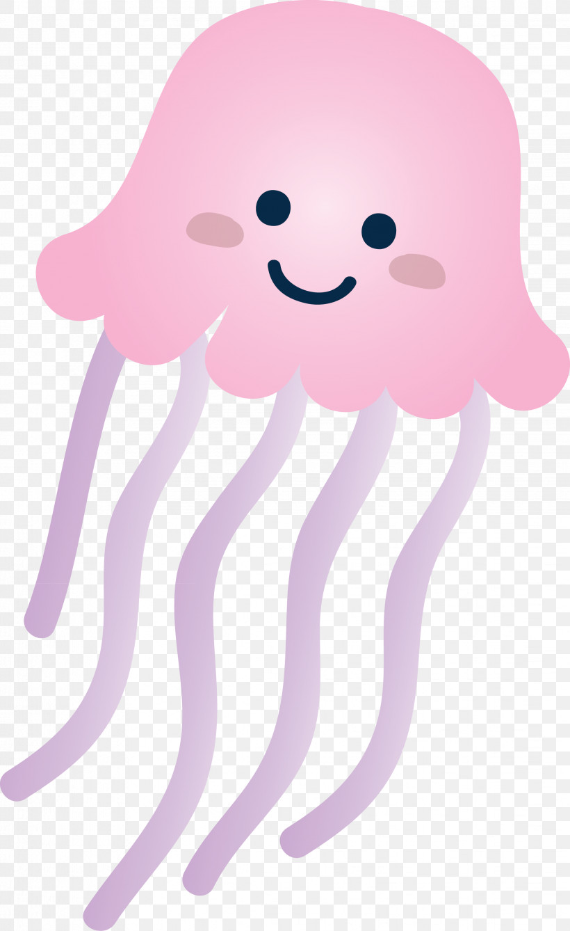 Moustache, PNG, 2263x3694px, Pink, Cartoon, Jellyfish, Moustache, Octopus Download Free