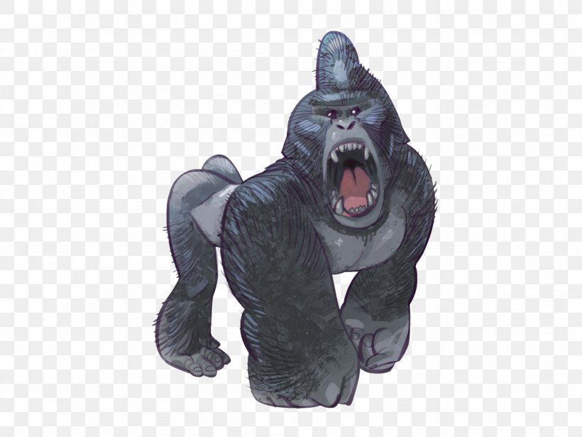 Western Gorilla Sculpture Figurine Stylus Snout, PNG, 2048x1536px, Western Gorilla, Animal Figure, Figurine, Gorilla, Great Ape Download Free