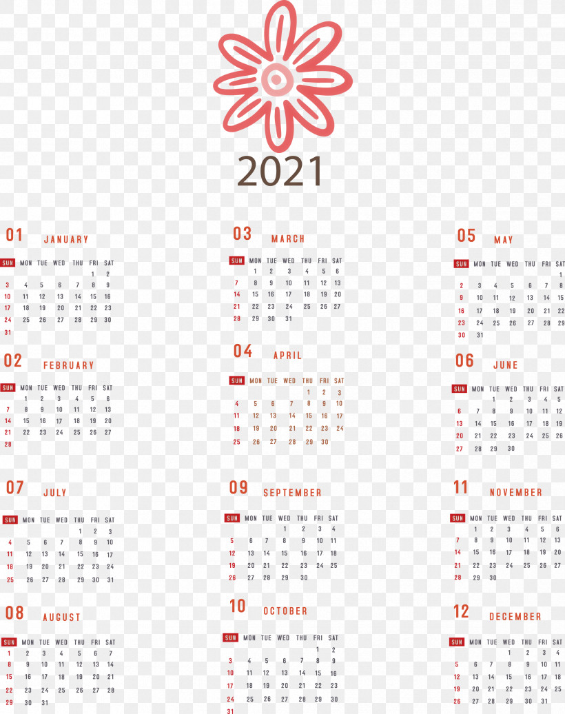 Printable 2021 Yearly Calendar 2021 Yearly Calendar, PNG, 2374x3000px, 2021 Yearly Calendar, Calendar System, Meter Download Free