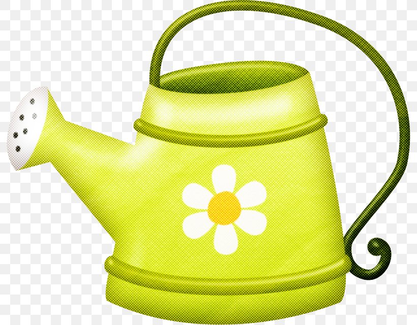 Watering Can Green Kettle Clip Art Yellow, PNG, 794x640px, Watering Can, Green, Kettle, Stovetop Kettle, Yellow Download Free