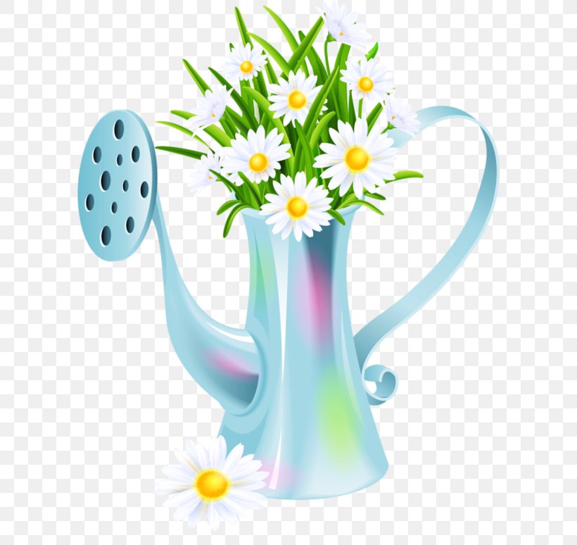 Watering Cans Garden Kettle Clip Art, PNG, 600x774px, Watering Cans, Common Daisy, Cut Flowers, Daisy, Drinkware Download Free