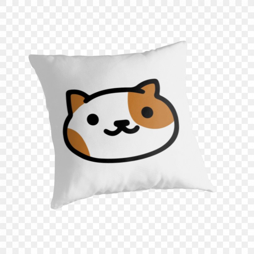 Neko Atsume T-shirt Cat Throw Pillows Duvet Covers, PNG, 875x875px, Neko Atsume, Bag, Canvas, Cat, Cushion Download Free