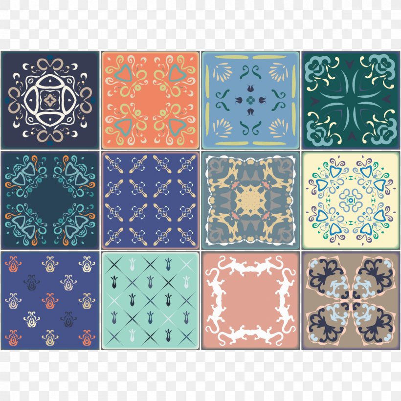 Patchwork Square Meter Symmetry Pattern, PNG, 1200x1200px, Patchwork, Blue, Meter, Place Mats, Placemat Download Free