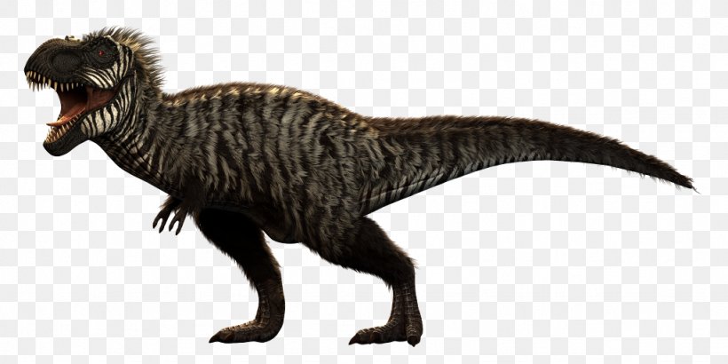 Tyrannosaurus Primal Carnage: Extinction Dilophosaurus Giganotosaurus, PNG, 1024x512px, Tyrannosaurus, Acrocanthosaurus, Animal, Animal Figure, Brachiosaurus Download Free