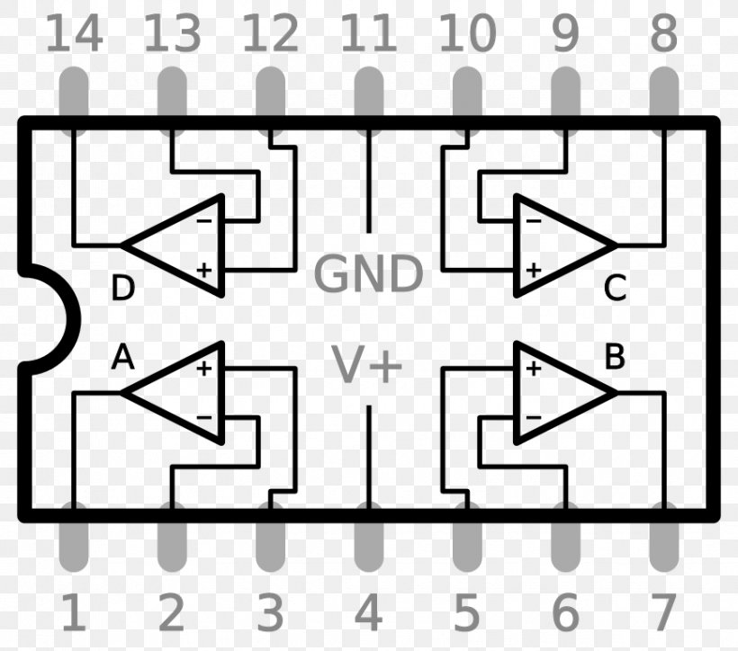 Operational Amplifier Wiring Diagram Lead Pinout, PNG, 869x768px, Watercolor, Cartoon, Flower, Frame, Heart Download Free