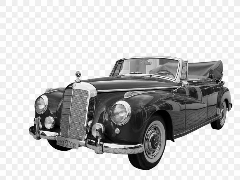 Antique Car Mercedes-Benz W120 Vintage Car, PNG, 1200x900px, Antique Car, Antique, Automotive Design, Black And White, Brand Download Free