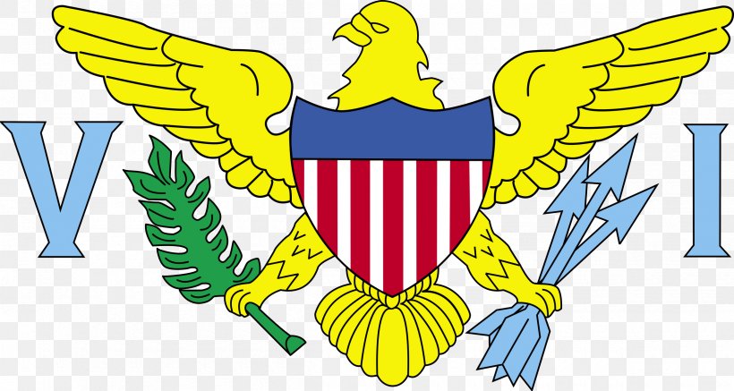 Flag Of The United States Virgin Islands, PNG, 2400x1281px, United States Virgin Islands, Archipelago, Artwork, Beak, Fictional Character Download Free