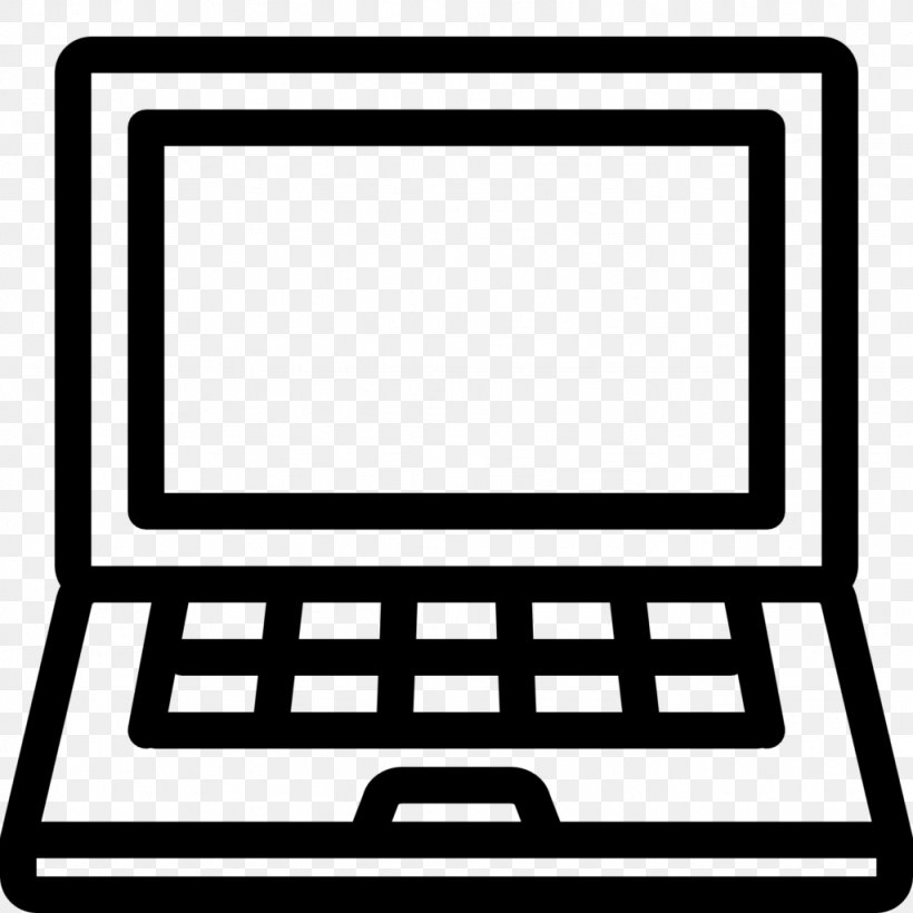 Laptop Icon Design Computer Hardware, PNG, 1024x1024px, Laptop, Area, Black And White, Brand, Computer Download Free