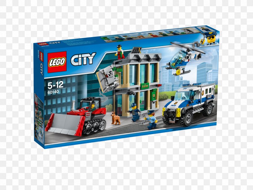 LEGO 60140 City Bulldozer Break-in Lego City Amazon.com Toy, PNG, 2400x1800px, Lego, Amazoncom, Lego Canada, Lego City, Lego Minifigure Download Free