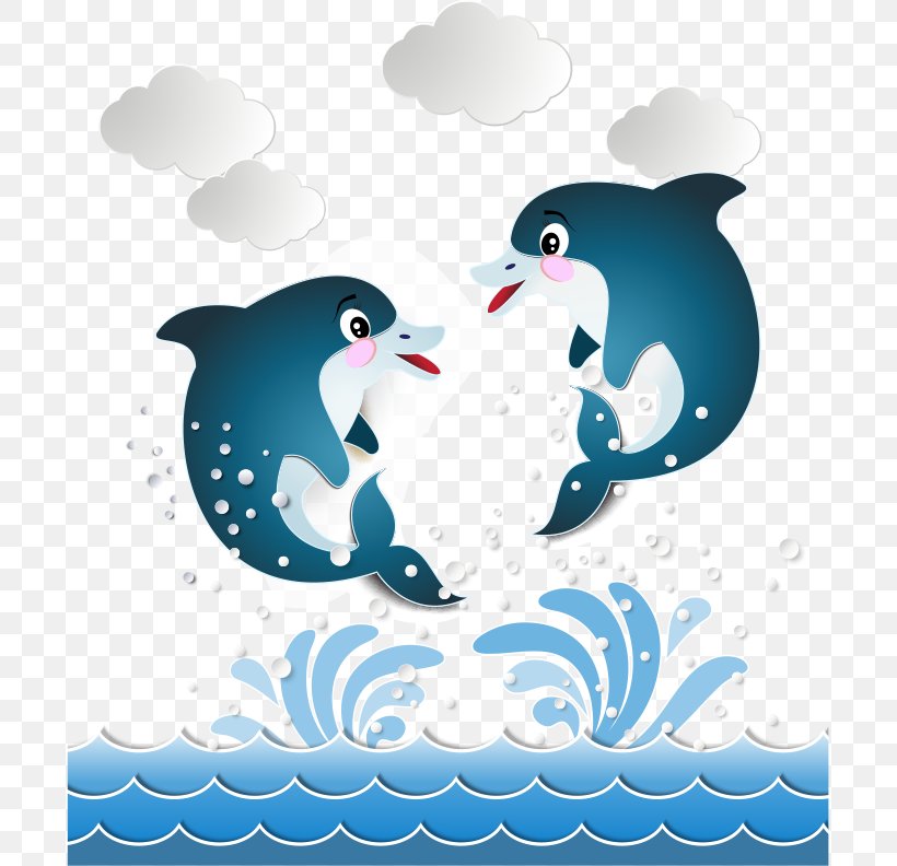 Bottlenose Dolphin Illustration, PNG, 697x792px, Dolphin, Beak, Bird, Bottlenose Dolphin, Cetacea Download Free