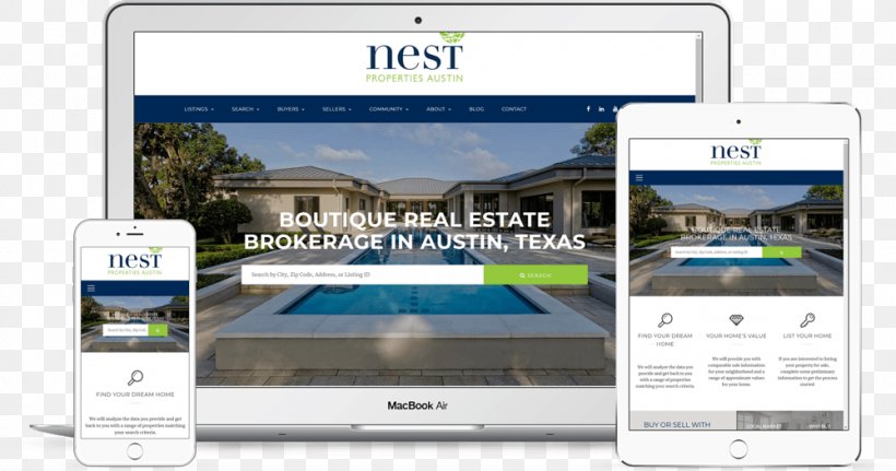 Nest Properties Austin Crystal Springs Real Estate Web Project Smartphone, PNG, 1000x526px, Real Estate, Computer Software, Display Device, Electronic Device, Electronics Download Free