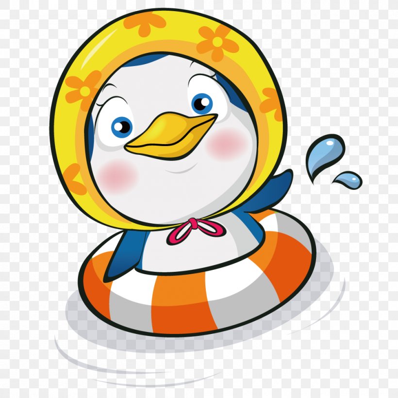 Penguin, PNG, 1000x1000px, Penguin, Artworks, Beak, Bird, Cartoon Download Free