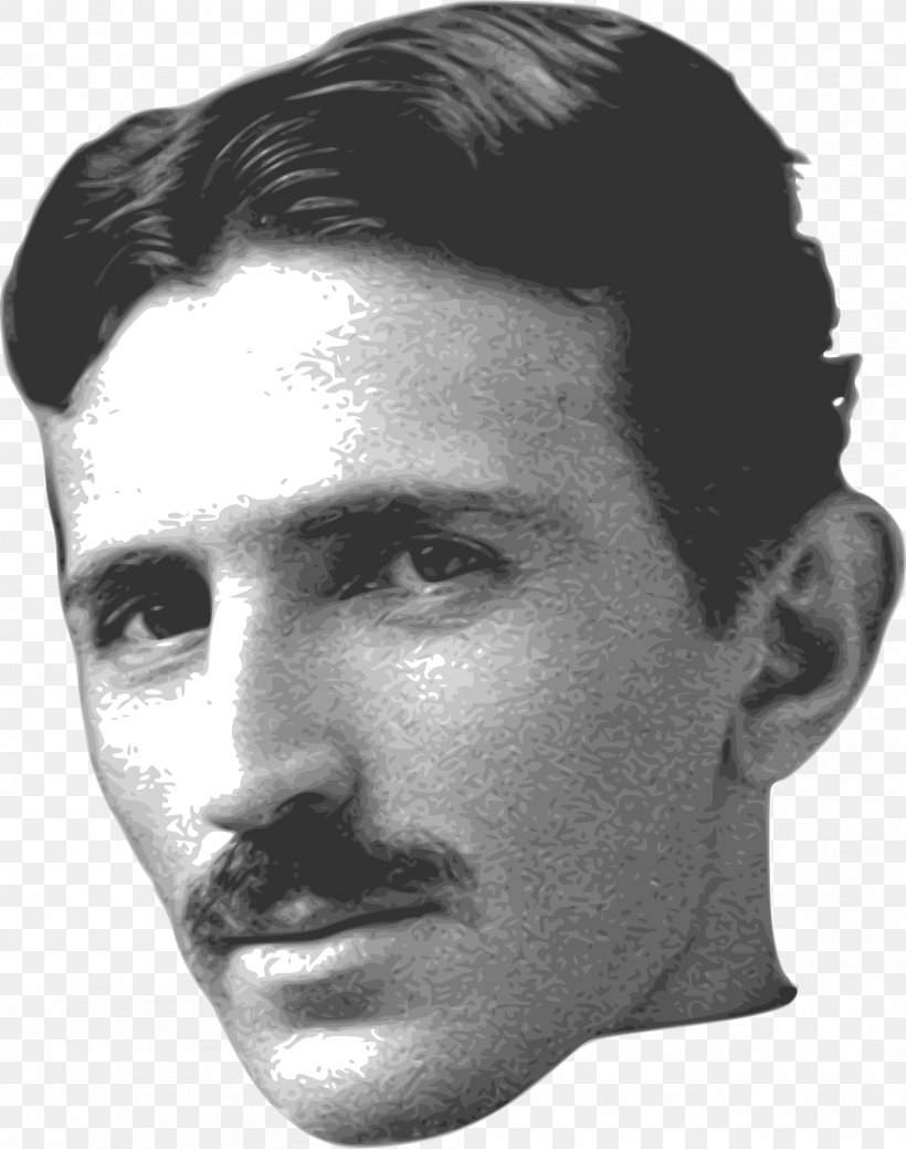 The Inventions: Researches And Writing Of Nikola Tesla, With Special Reference To His Work In Polyphase Currents And High Potential Lighting, PNG, 1894x2400px, Nikola Tesla, Alternating Current, Black And White, Cheek, Chin Download Free