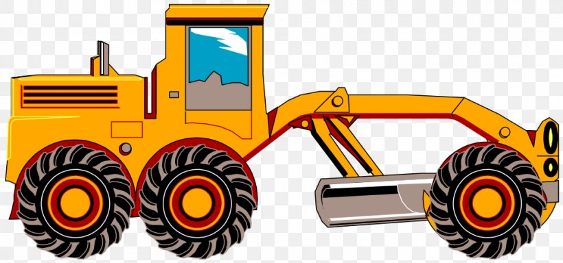 Grader Caterpillar Inc. Heavy Machinery Clip Art, PNG, 1000x469px, Grader, Architectural Engineering, Automotive Design, Automotive Tire, Car Download Free