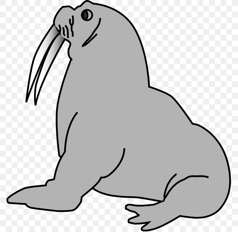 Pinniped Free Clip Art, PNG, 776x800px, Pinniped, Artwork, Beak, Beaver, Black Download Free