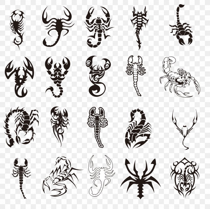 Scorpion Tattoo Zodiac Astrological Sign, PNG, 1600x1600px, Scorpion, Astrological Sign, Astrology, Biomechanical Art, Black And White Download Free