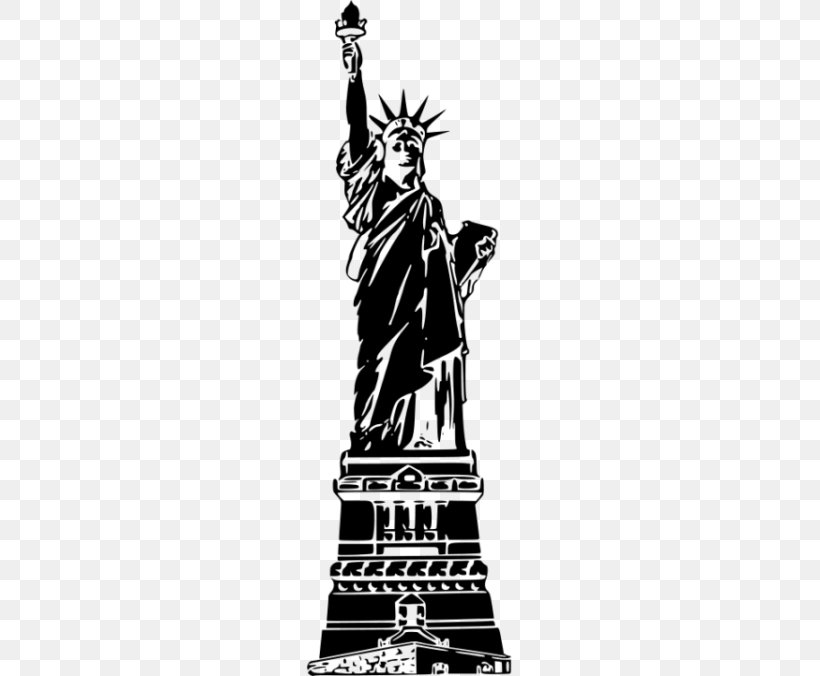 Statue Of Liberty Clip Art, PNG, 600x676px, Statue Of Liberty, Art, Black And White, Drawing, Fictional Character Download Free