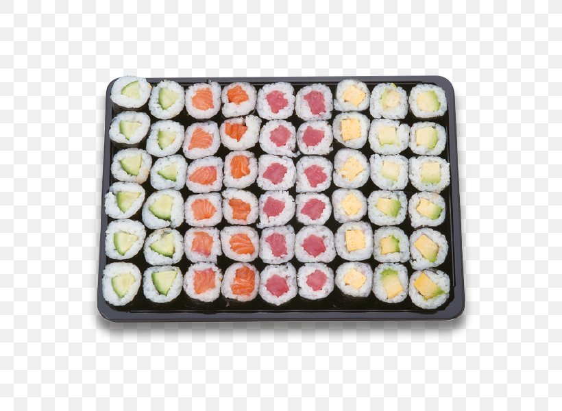 Sushi California Roll Sashimi Japanese Cuisine Take-out, PNG, 600x600px, Sushi, Asian Food, Avocado, California Roll, Cucumber Download Free