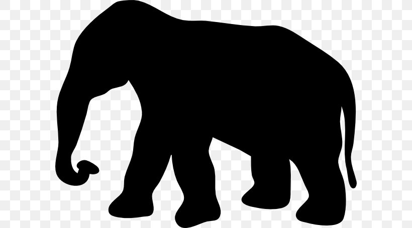 Elephant Silhouette Clip Art, PNG, 600x455px, Elephant, African Elephant, Art, Big Cats, Black Download Free