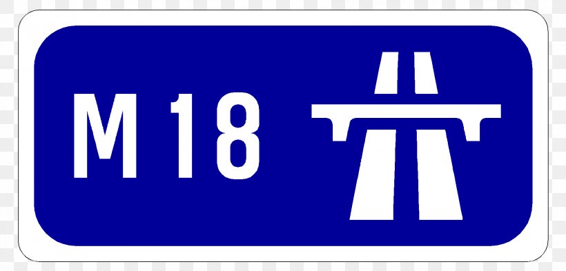 M1 Road Controlled-access Highway Smart Motorway Sign, PNG, 1878x901px, Road, Area, Blue, Brand, Controlledaccess Highway Download Free