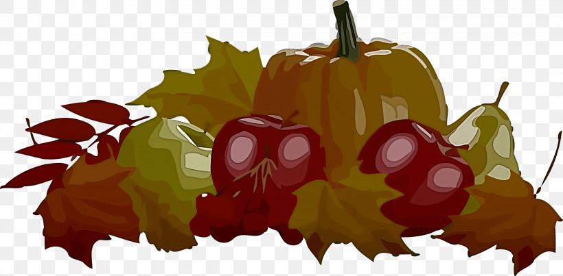 Pumpkin Thanksgiving Autumn, PNG, 3220x1584px, Pumpkin, Autumn, Bell Pepper, Berry, Cherry Download Free