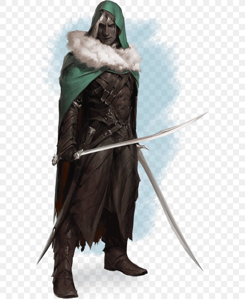 Dungeons & Dragons Drizzt Do'Urden Forgotten Realms Elf Drow, PNG, 573x1000px, Dungeons Dragons, Character, Character Sheet, Cold Weapon, Costume Download Free