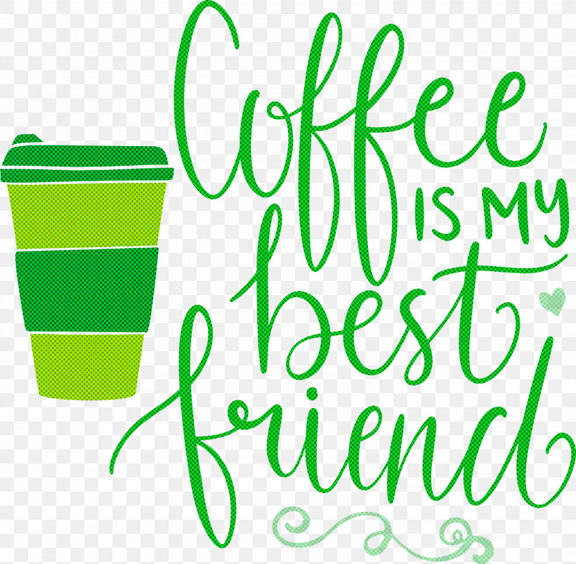 Coffee Best Friend, PNG, 3000x2938px, Coffee, Best Friend, Green, Leaf, Line Download Free