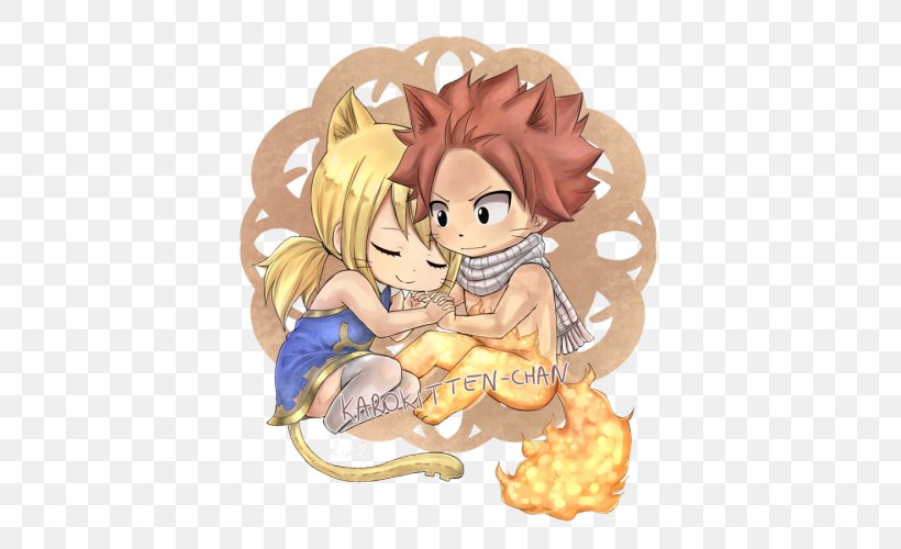 Natsu Dragneel Cat Lion Fairy Tail Art, PNG, 500x500px, Watercolor, Cartoon, Flower, Frame, Heart Download Free