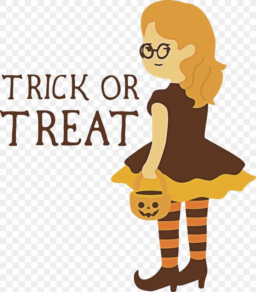 Trick Or Treat Trick-or-treating Halloween, PNG, 2630x3000px, Trick Or Treat, Black And White, Calligraphy, Caricature, Cartoon Download Free