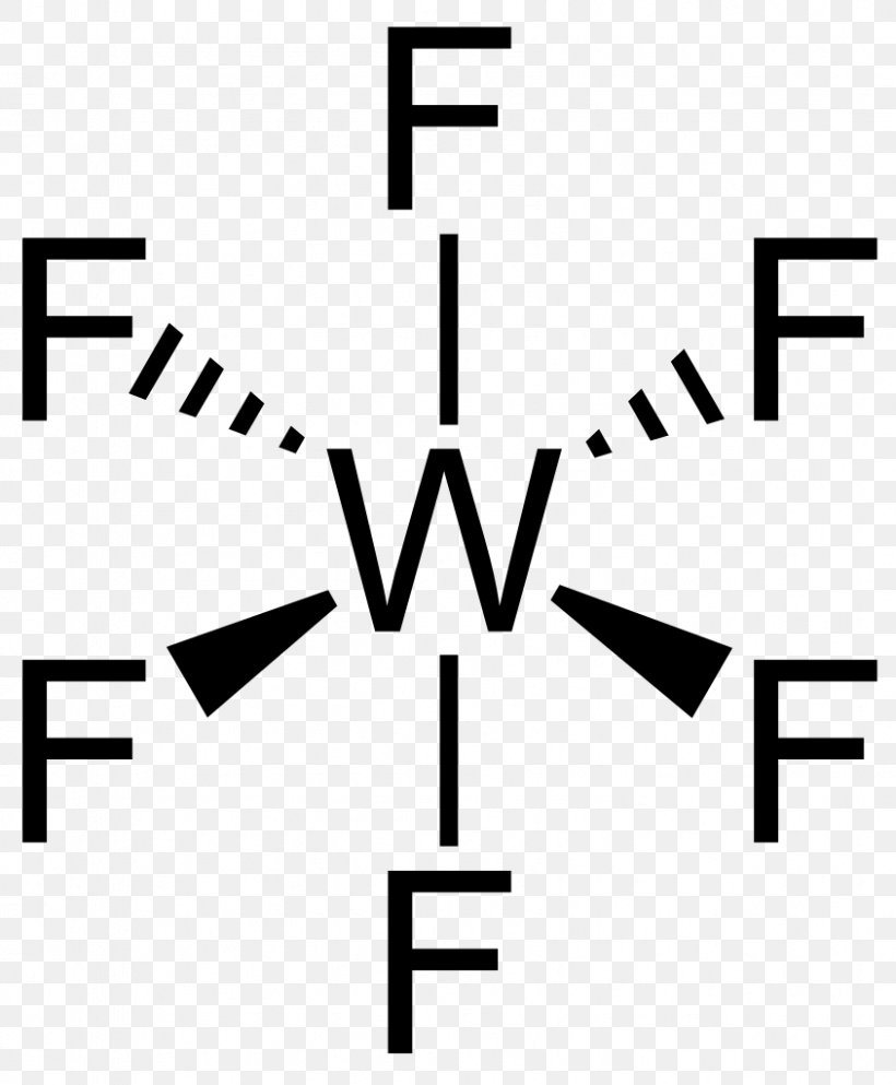 Tungsten Hexafluoride Xenon Hexafluoride Lewis Structure, PNG, 844x1023px, Tungsten Hexafluoride, Area, Black, Black And White, Brand Download Free