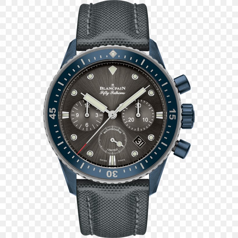 Flyback Chronograph Blancpain Fifty Fathoms Watch, PNG, 984x984px, Flyback Chronograph, Bathyscaphe, Blancpain, Blancpain Fifty Fathoms, Brand Download Free