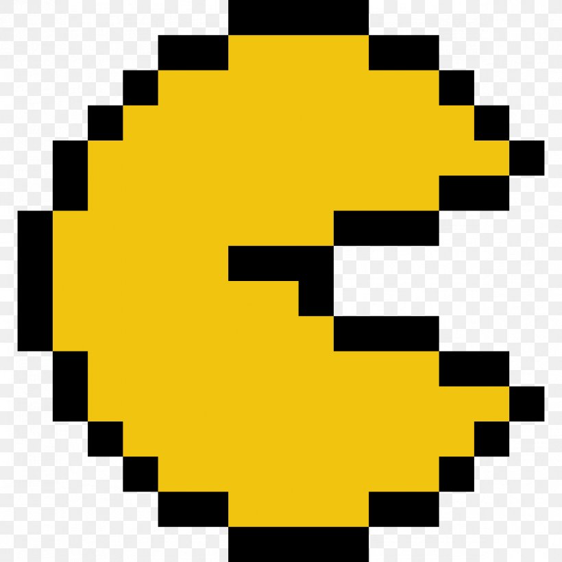 Pac-Man World 3 Minecraft Pixel Art, PNG, 1184x1184px, Pacman, Black, Brand, Deviantart, Drawing Download Free