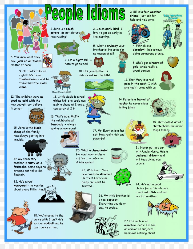 English-language Idioms English As A Second Or Foreign Language Literal And Figurative Language, PNG, 2550x3300px, Idiom, Business English, Conjunction, English, Englishlanguage Idioms Download Free
