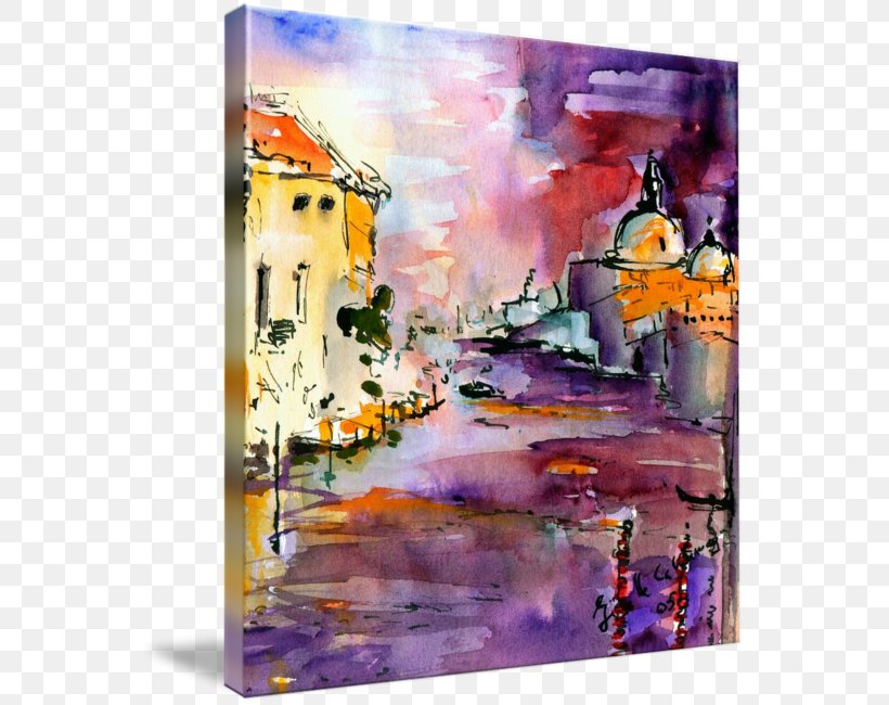 Grand Canal Watercolor Painting Canale, Piedmont Modern Art, PNG, 559x650px, Grand Canal, Abstract Art, Acrylic Paint, Art, Artwork Download Free