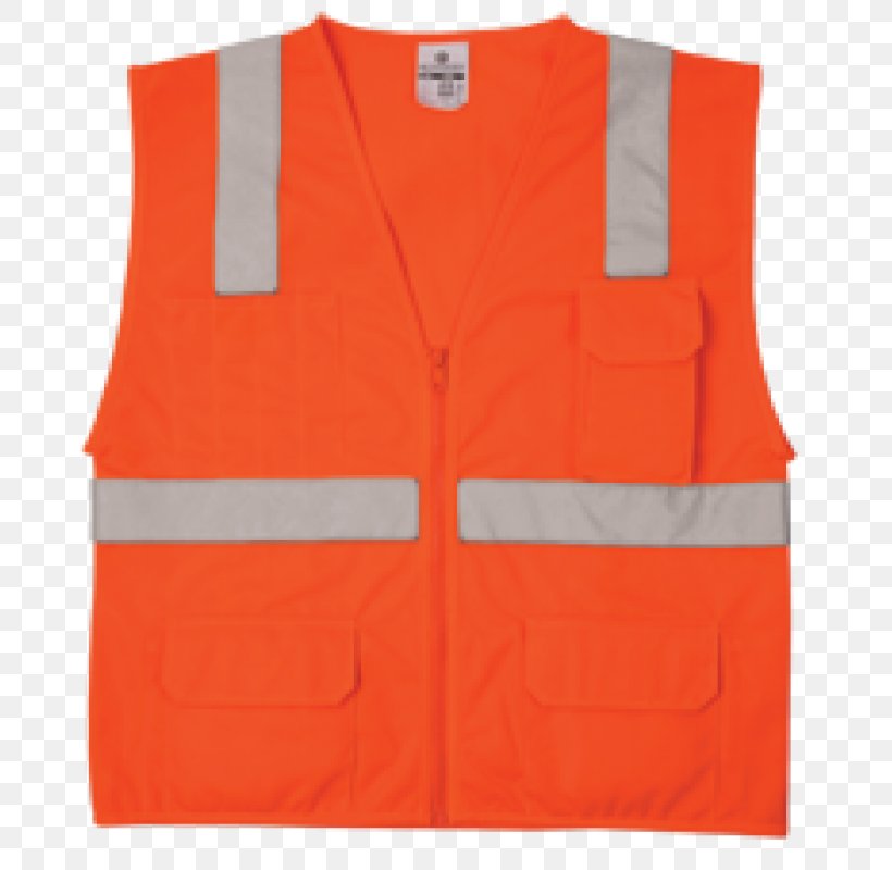 Gilets M L Kishigo Sleeveless Shirt Pocket, PNG, 800x800px, Gilets, Economy, Everyday Low Price, Orange, Outerwear Download Free